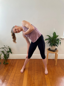 Muscle stretch side bend